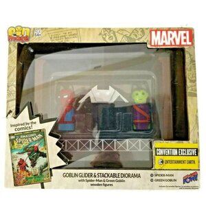 Bif Bang Pow Goblin Glider Spider Man Diorama 254/1000 Pin Mate 2017 Convention